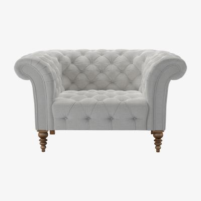 Sofa.com Oscar Button Seat Loveseat in Pumice House Basket Weave - sofa.com