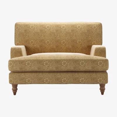 Sofa.com Isla Loveseat in Marigold Velvet Ochre