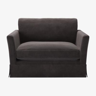 Sofa.com Otto Loveseat in Shale Aquaclean Clever Velvet