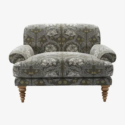 Sofa.com Saturday Loveseat in African Marigold Velvet Iron