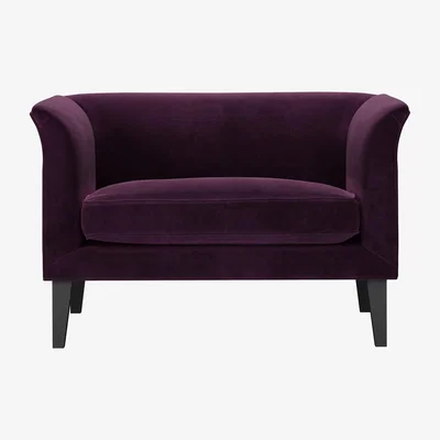 Sofa.com Fingal Loveseat in Damson Smart Velvet