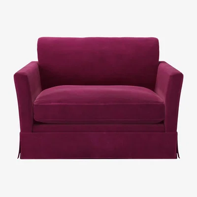 Sofa.com Otto Loveseat in Persian Rose Smart Velvet