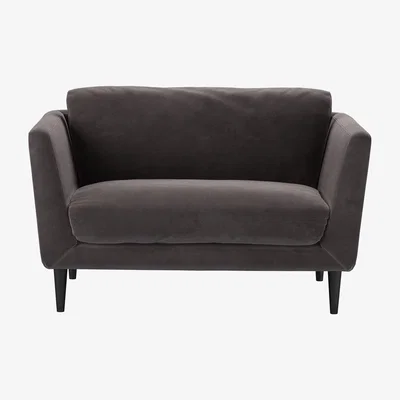 Sofa.com Holly Loveseat in Shale Aquaclean Clever Velvet