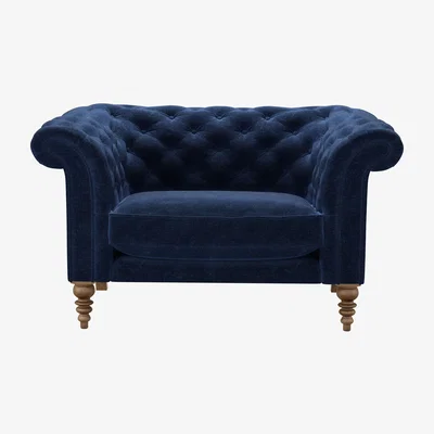 Sofa.com Oscar Loveseat in Port Royal Aquaclean Clever Chenille