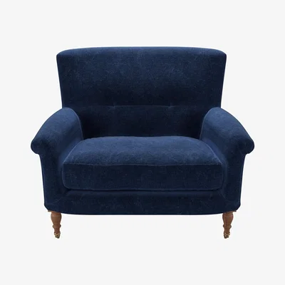 Sofa.com Alderney Loveseat in Port Royal Aquaclean Clever Chenille