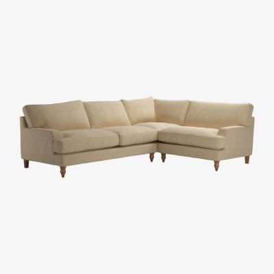 Sofa.com Isla Asym. Crn: LHF 2.5 Seat w RHF Loveseat in Nordic Pine Hygge Chunky Weave