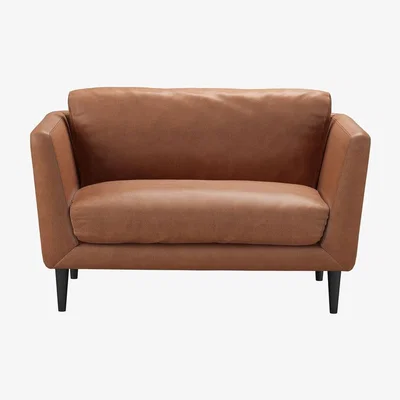 Sofa.com Holly Loveseat in Cognac Grain Leather - sofa.com