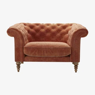 Sofa.com Oscar Loveseat in Pomegranate Bubble Velvet