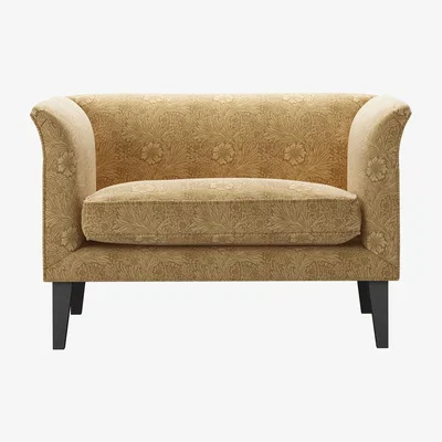 Sofa.com Fingal Loveseat in Marigold Velvet Ochre