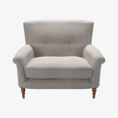 Sofa.com Alderney Loveseat in Nimbus Aquaclean Clever Velvet