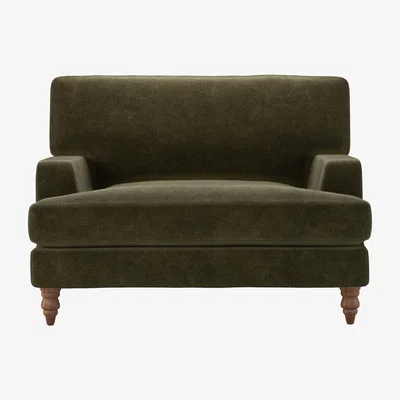 Sofa.com Isla Loveseat in Juniper Aquaclean Clever Chenille