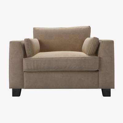 Sofa.com Bowie Loveseat in Fawn Aquaclean Clever Velvet
