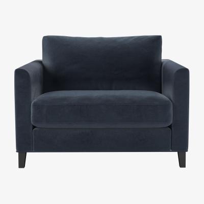 Sofa.com Izzy Loveseat in Skyfall Cotton Matt Velvet