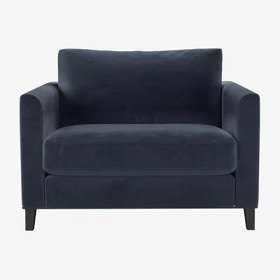 Sofa.com Izzy Loveseat in Skyfall Cotton Matt Velvet