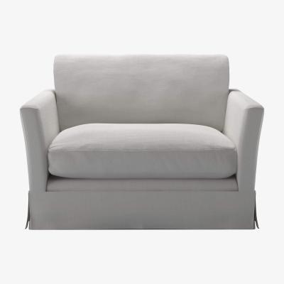 Sofa.com Perfectly Pristine Otto Loveseat in Alabaster Brushed Linen Cotton - sofa.com