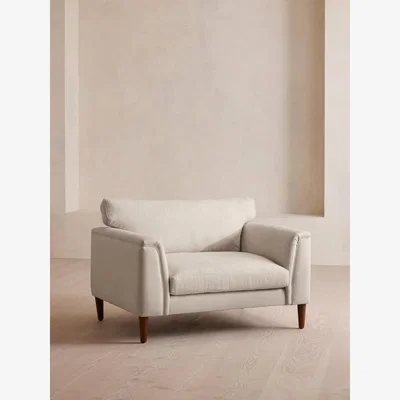 Soho Home Reya Loveseat, Linen, Bisque