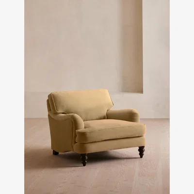 Soho Home Arundel Loveseat, Velvet, Camel