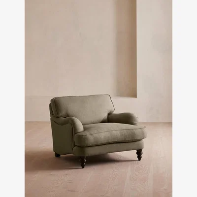 Soho Home Arundel Loveseat, Linen, Sage