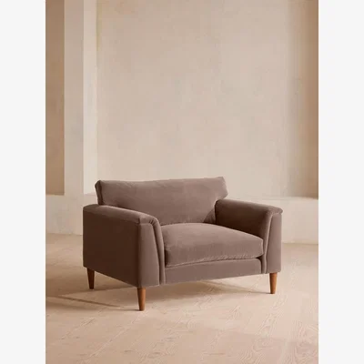 Soho Home Reya Loveseat, Velvet, Taupe