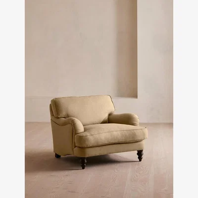 Soho Home Arundel Loveseat, Linen, Wheat