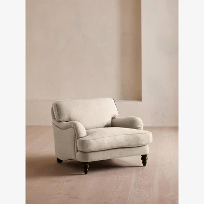 Soho Home Arundel Loveseat, Linen, Bisque