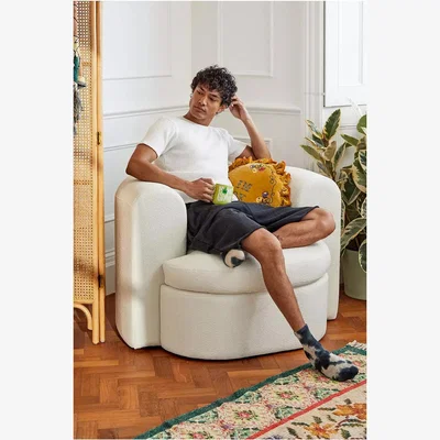 Urban Outfitters Armand Love Seat - Cream ALL at Urban Outfitters