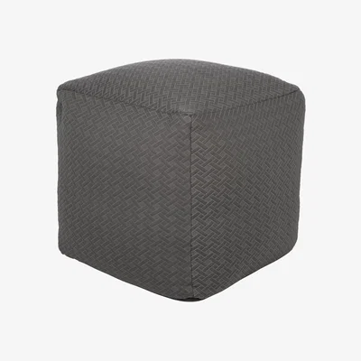 Amara Woven Knitted Pouf