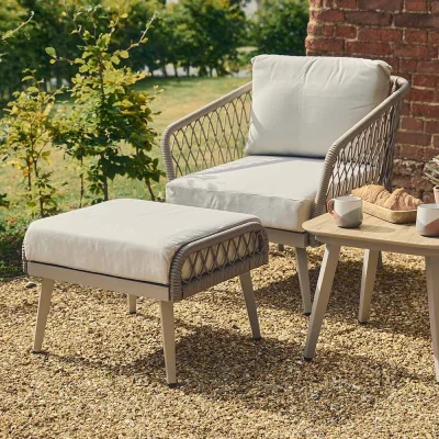 Atkin & Thyme Lauren Duo Set with Chairs, Table and Footstools