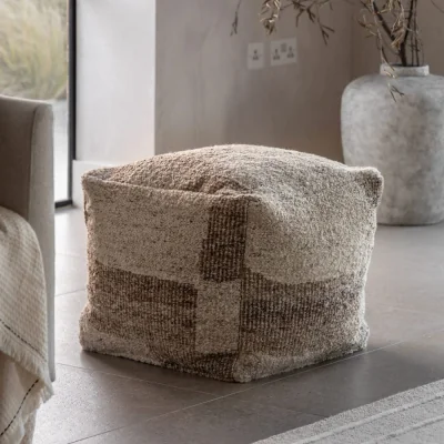 Arighi Bianchi Herning Tonal Natural Pouffe