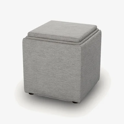Arighi Bianchi Daphne Storage Cube, Light Grey