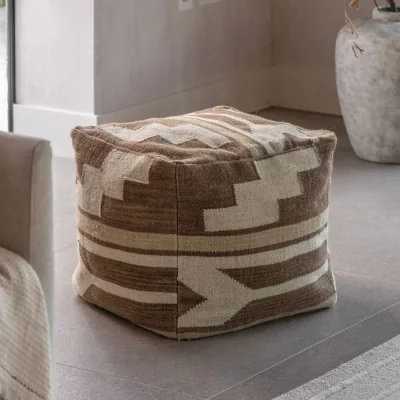 Arighi Bianchi Falun Tonal Biscuit Pouffe