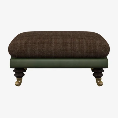 Arighi Bianchi Tetrad Harris Tweed Taransay Footstool
