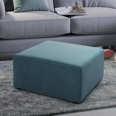 Arighi Bianchi Daphne Square Footstool, Blue