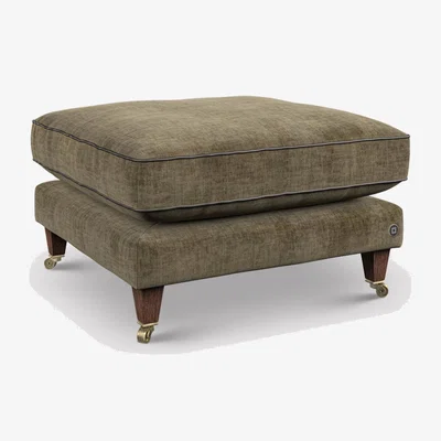 Barker and Stonehouse English Heritage Quarry Footstool, Green Fabric | Barker & Stonehouse