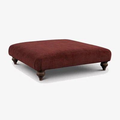 Barker and Stonehouse English Heritage Rosa Footstool, Red Fabric | Barker & Stonehouse