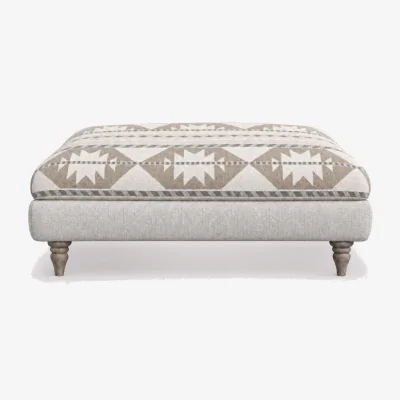 Barker and Stonehouse Beaumont Large Square Footstool Fabric | Barker & Stonehouse