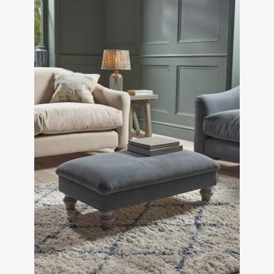 Cox and Cox Assan Ottoman – Barley Cotton Stripe