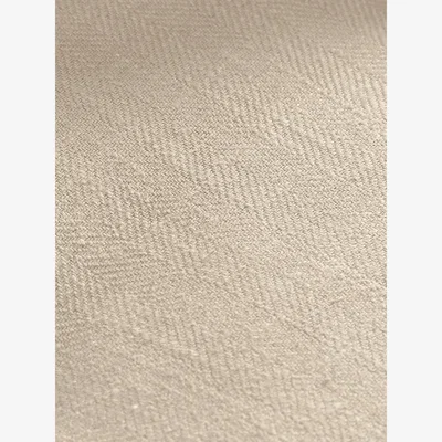Cox and Cox Dinan Ottoman – Ivory Herringbone