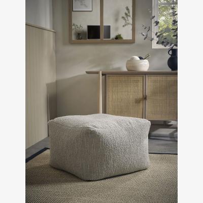 Cox and Cox Boucle Pouffe - Natural