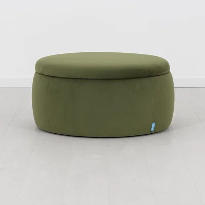 Cuckooland Swyft Storage 01 Velvet Ottoman -