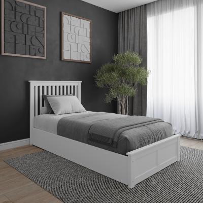 Cuckooland Flair Airedale Wooden Ottoman White - Single