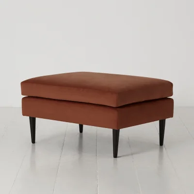 Cuckooland Swyft Model 01 Velvet Ottoman - Light Grey