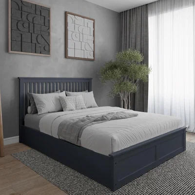 Cuckooland Flair Airedale Wooden Ottoman Double Grey