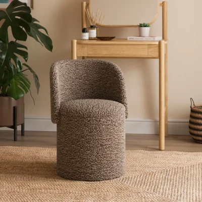 Dunelm Sherpa Storage Footstool Chair