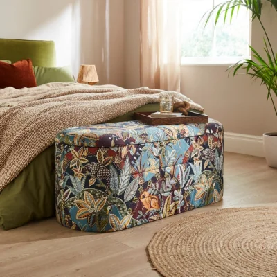 Dunelm Natures Exhibitionist Lozenge Storage Ottoman