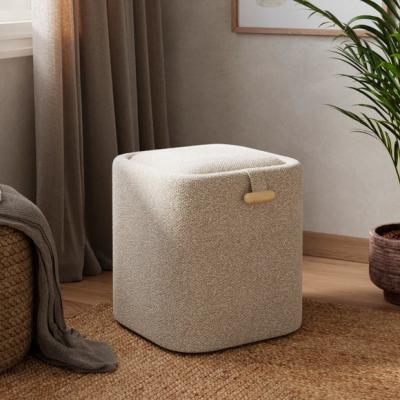 Dunelm Pebble Boucle Tray Table Storage Footstool