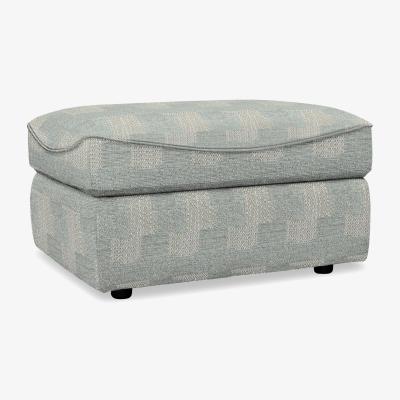 Furniture Village G Plan - Amesbury Fabric Storage Footstool - Faro Sky