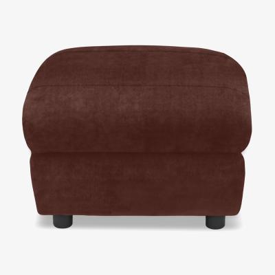 Furniture Village Raven Fabric Footstool - Manhattan Burnt Sienna