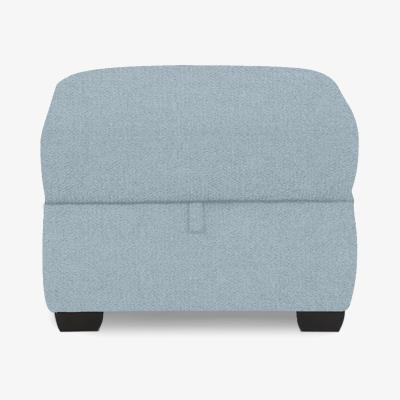 Furniture Village Comfort Story - Chill Fabric Storage Footstool - Baby Blue