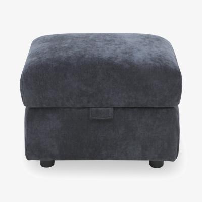 Furniture Village Panache Fabric Storage Footstool - Manhattan Indigo